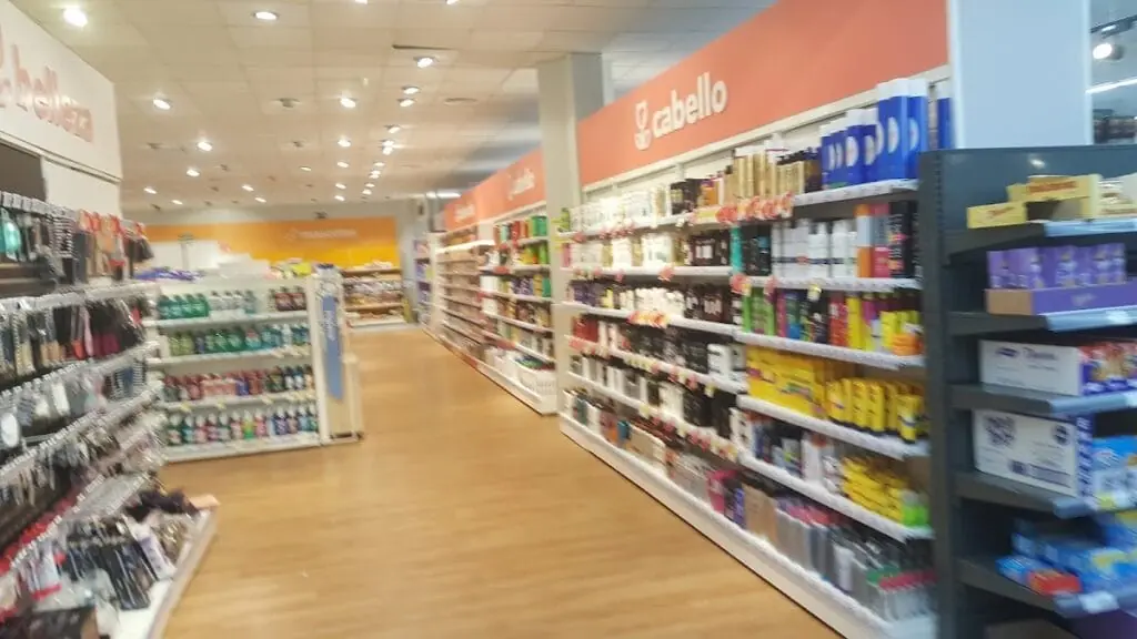 Inside the Dia supermarket, La Manga del Mar Menor