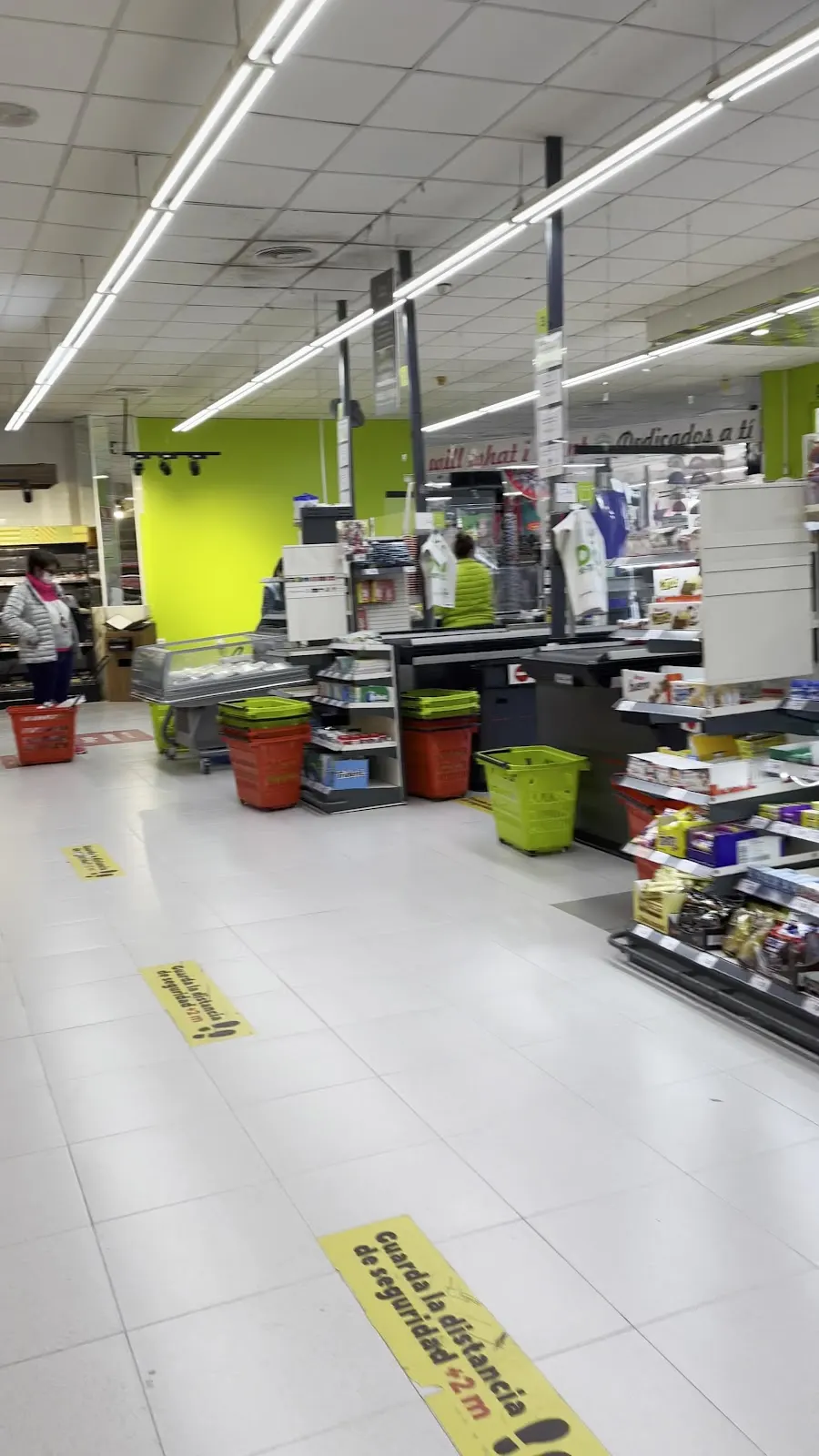 Checkouts at the Dia supermarket, La Manga
