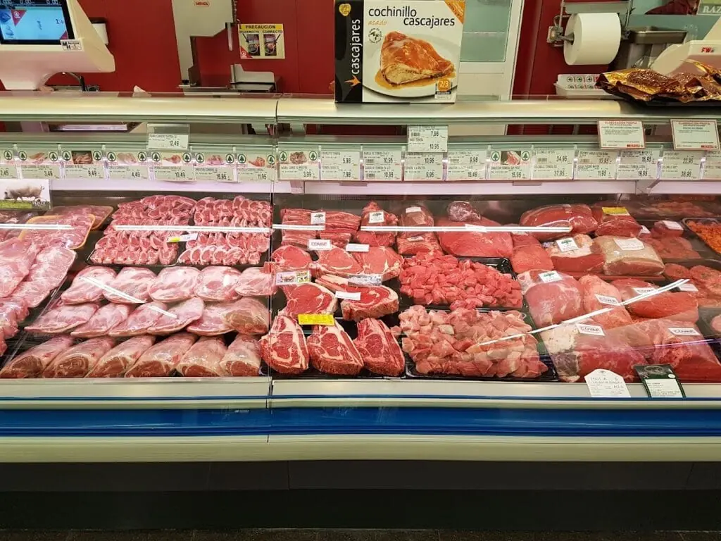 Intérieur du supermarché Eurospar, Cabo de Palos