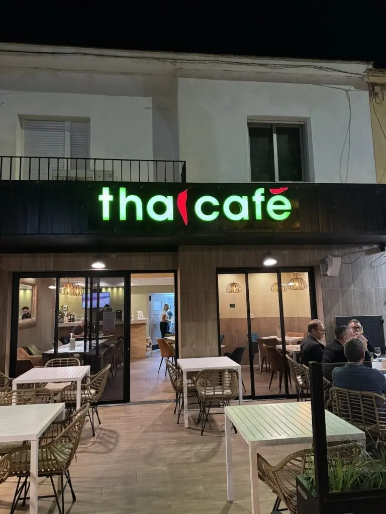 Fassade von Thai Cafe in Los Belones