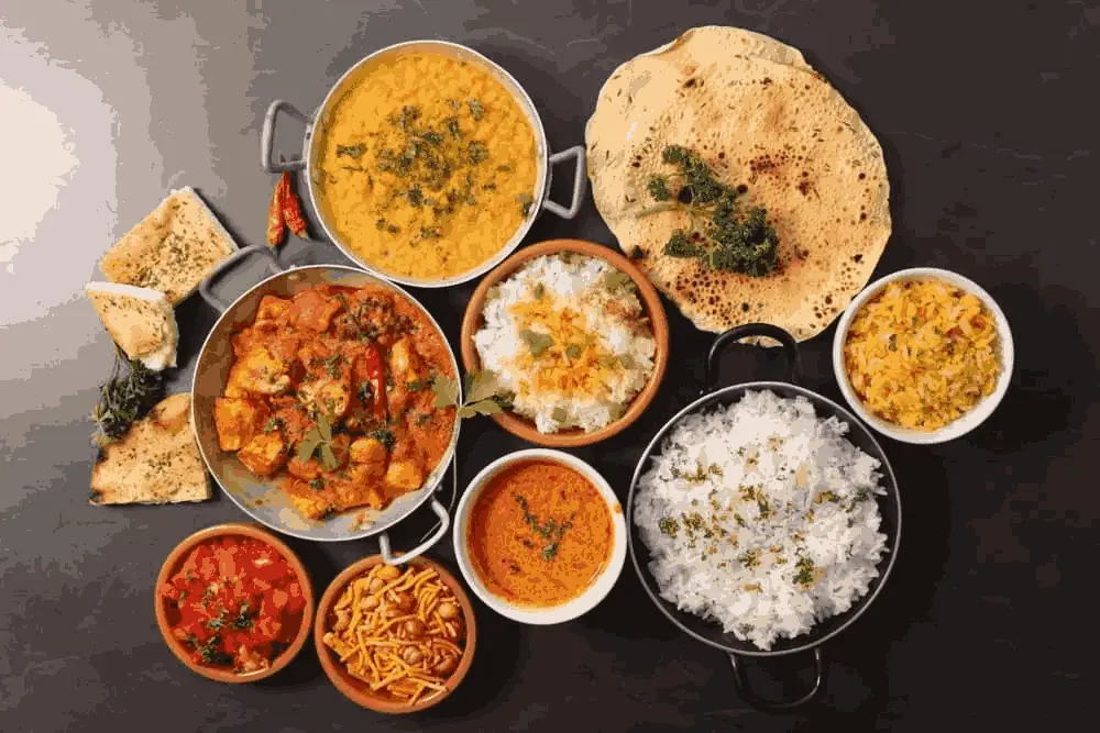 Chicken-Tikka-Gericht bei The Curry Gardens