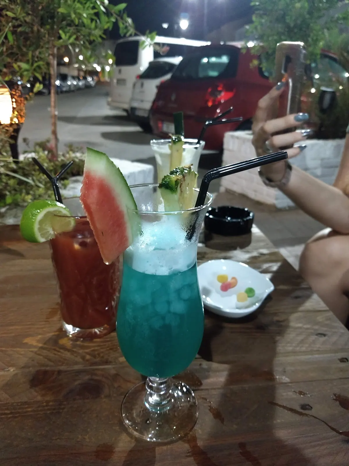 Colourful cocktails on the terrace at Ya Te Vale indie bar