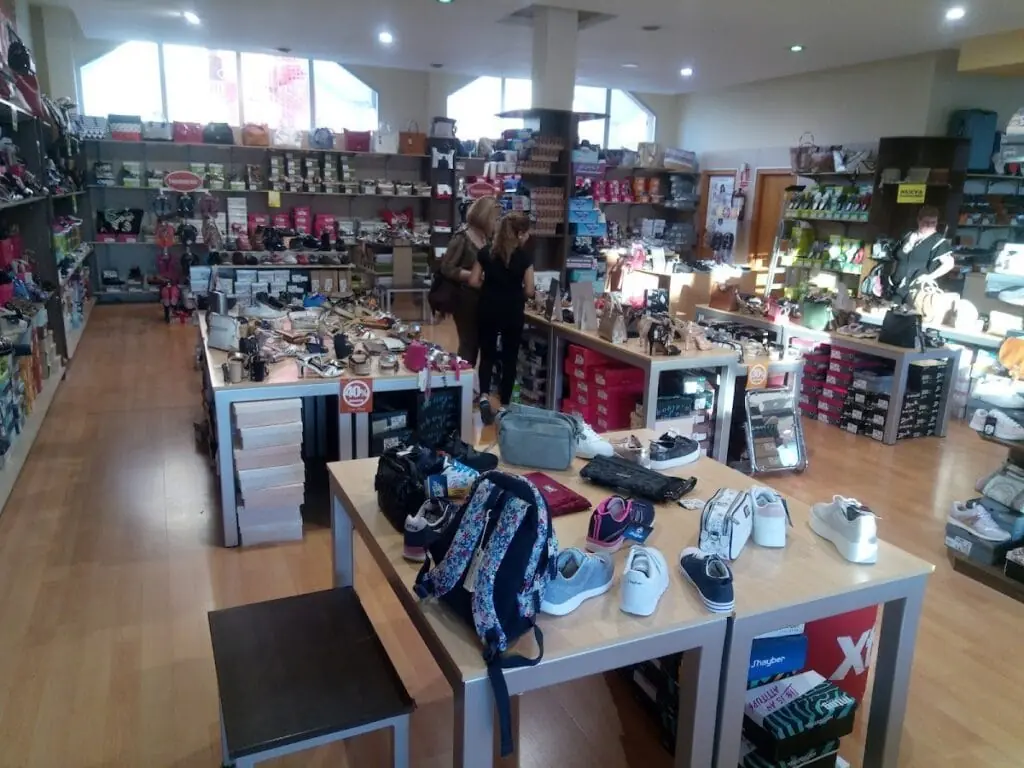 Footwear displayed at Salvador Artesano, Gran Vía
