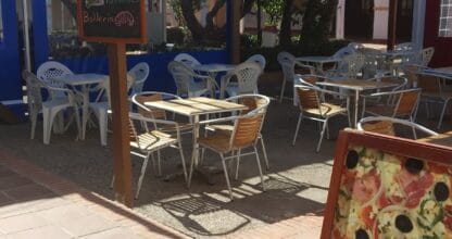Terraza de la Cafetería Las Palmeras, La Manga del Mar Menor