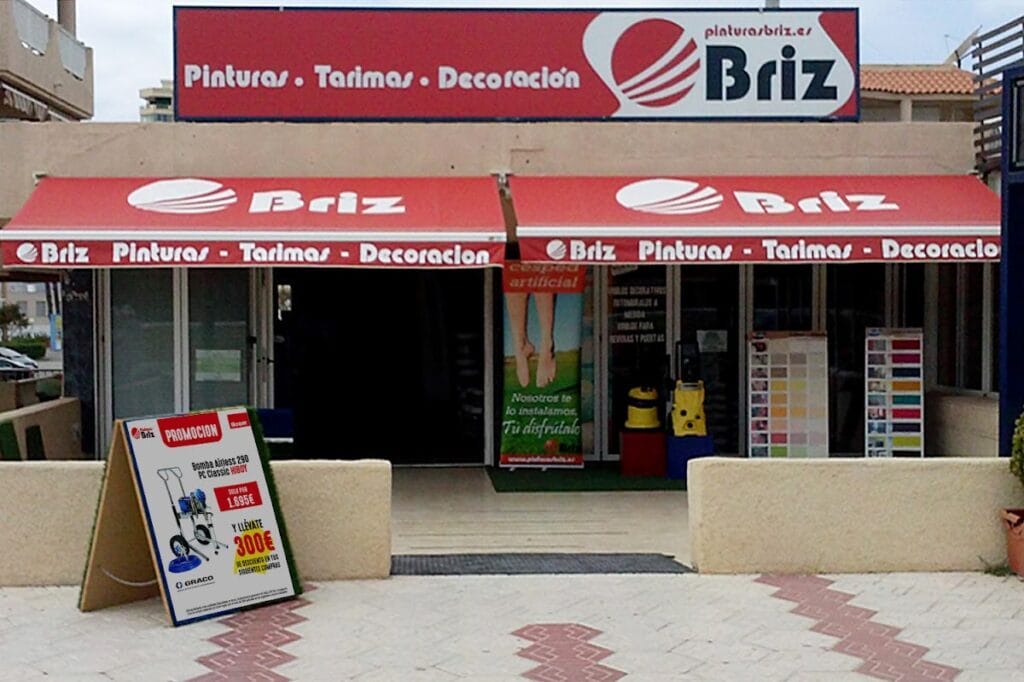 Pinturas Briz – Tienda La Manga — Servicios en La Manga